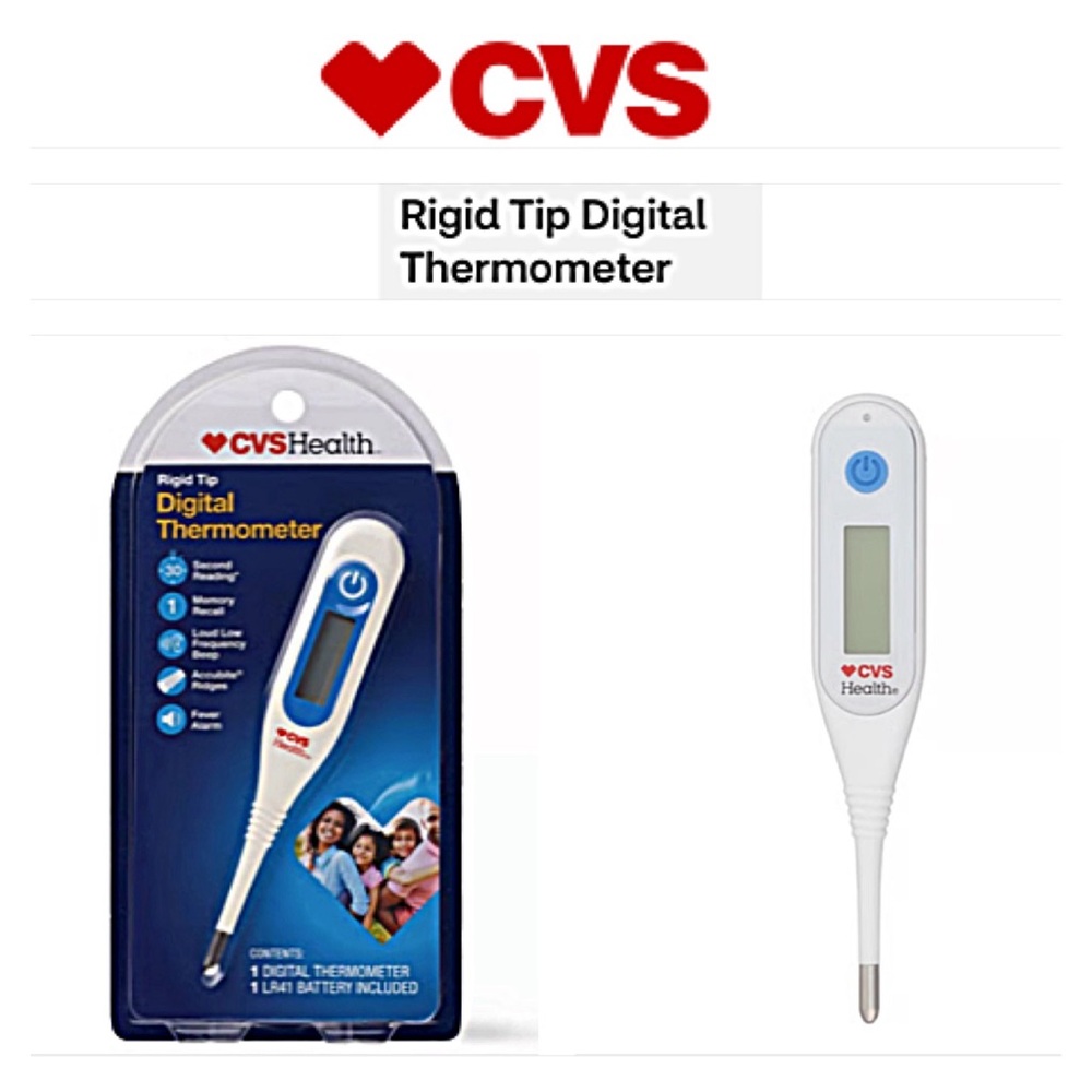 NEW CVS HEALTH THERMOMETER - Rigid Tip Digital Thermometer